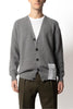 Amaranto Cardigan Grigio Uomo con Bottoni 3