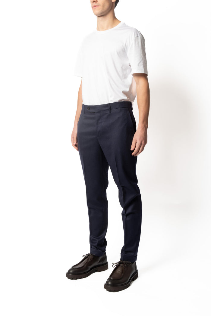 Berwich Pantalone Blu Uomo Retro 2