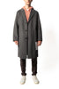 Amaranto Cappotto Grigio Uomo Over 1