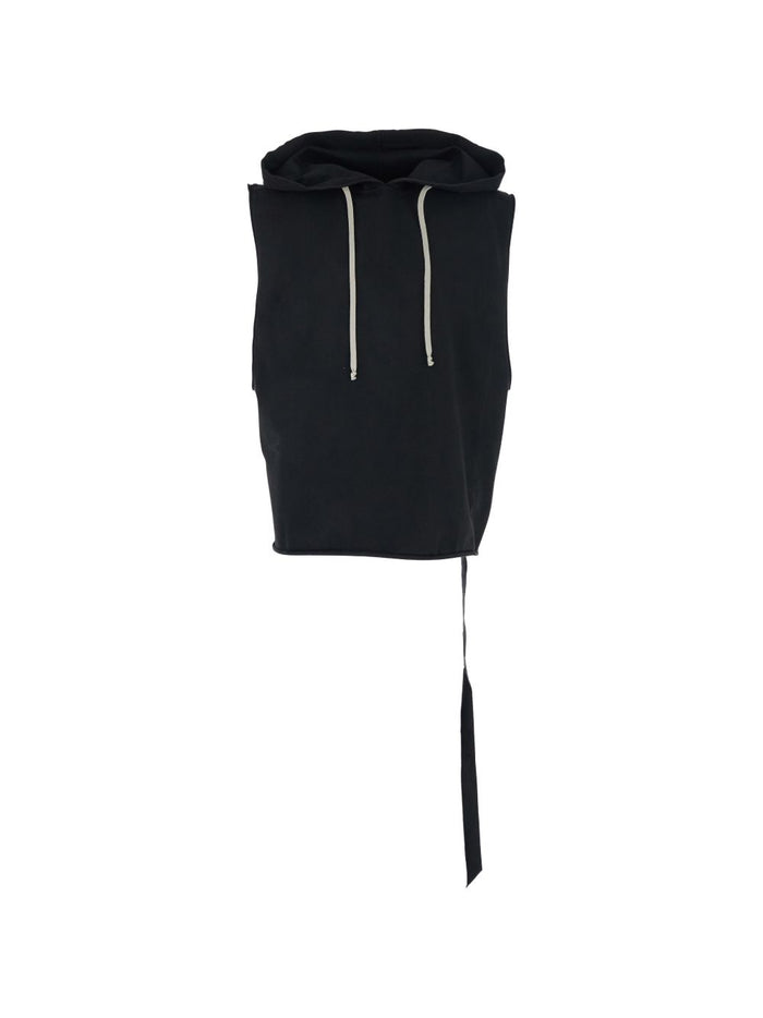 Rick Owens Drkshdw Top Smanicato Uomo Nero 1