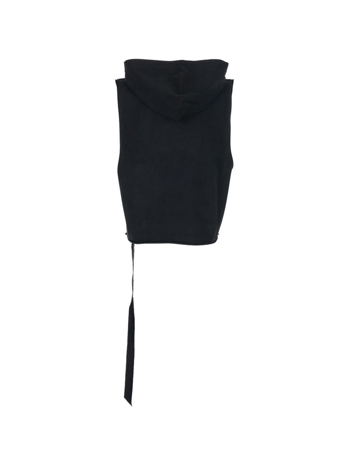 Rick Owens Drkshdw Top Smanicato Uomo Nero 2