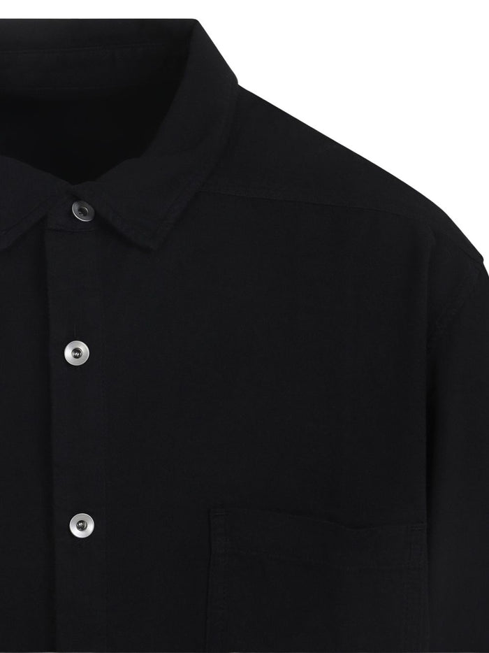 Rick Owens Drkshdw Camicia Nero Uomo con Taschino 3