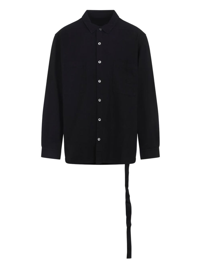Rick Owens Drkshdw Camicia Nero Uomo con Taschino 1