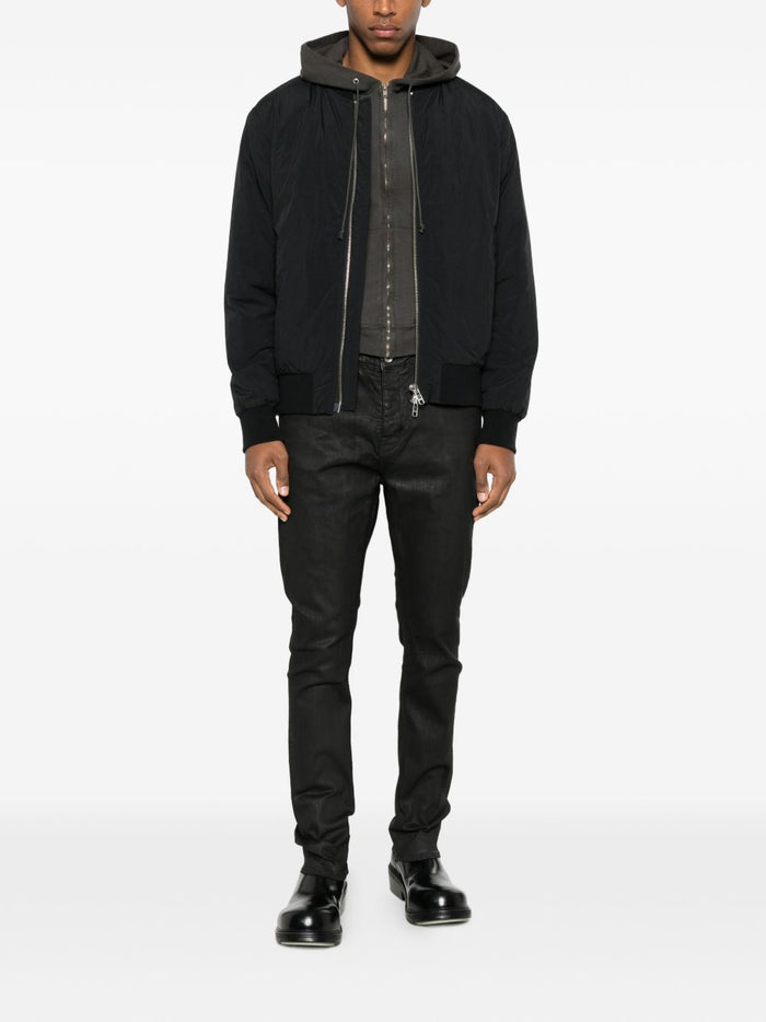 Rick Owens Drkshdw Jeans Nero Uomo con Bottoni 2