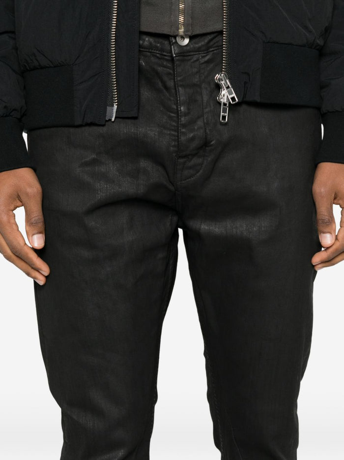 Rick Owens Drkshdw Jeans Nero Uomo con Bottoni 4