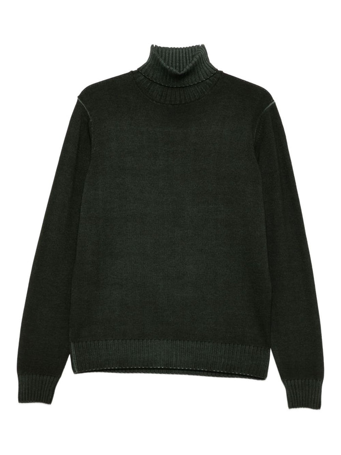 Filippo De Laurentis Maglia Verde Uomo Dolcevita 5