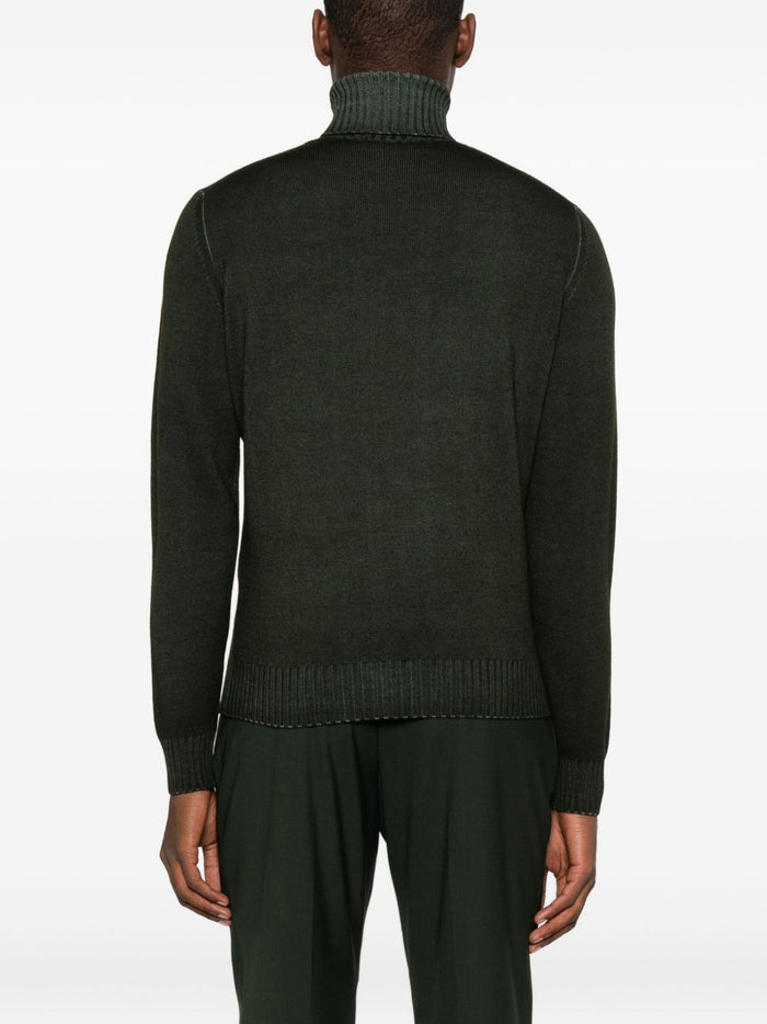 Filippo De Laurentis Maglia Verde Uomo Dolcevita 3