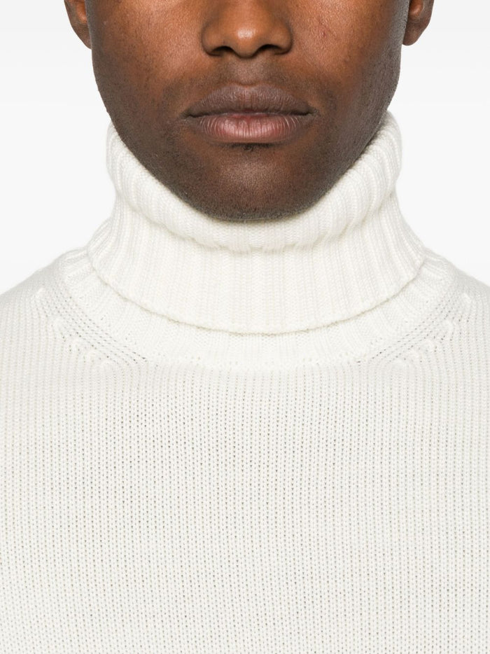 Filippo De Laurentis Maglia Bianco Uomo Collo Alto 4