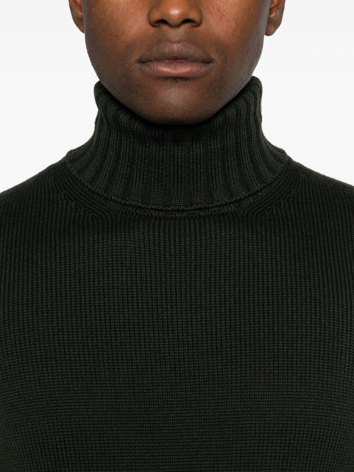 Filippo De Laurentis Maglia Verde Uomo Collo Alto 4