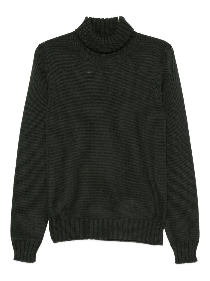 Filippo De Laurentis Maglia Verde Uomo Collo Alto 5