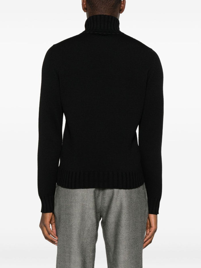 Filippo De Laurentis Maglia Nero Uomo Collo Alto 3