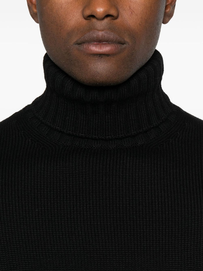 Filippo De Laurentis Maglia Nero Uomo Collo Alto 4