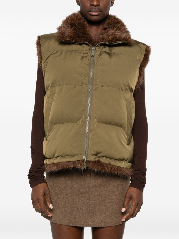 Eleh Gilet Marrone Donna 2