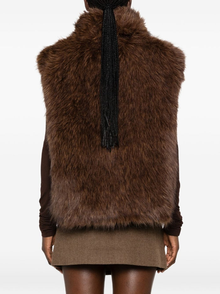 Eleh Gilet Marrone Donna 3