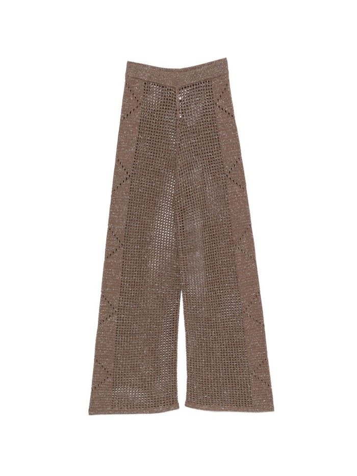 Mc2 Saint Barth Pantalone Crochet Mesh Lurex 13l Donna 2