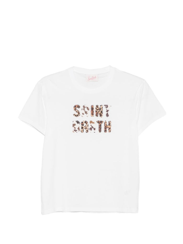 Mc2 Saint Barth T-shirt Emilie Animalier Donna Bianco 1