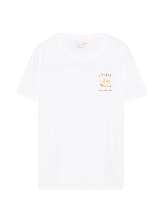 Mc2 Saint Barth T-Shirt Taschen Damen-Sonnenbrillen Weiß 1