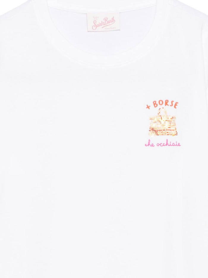 Mc2 Saint Barth T-Shirt Taschen Damen-Sonnenbrillen Weiß 3