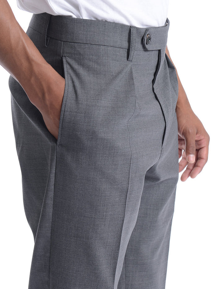 Berwich Chiaia Uomo Pantalone Grigio Fumo 5