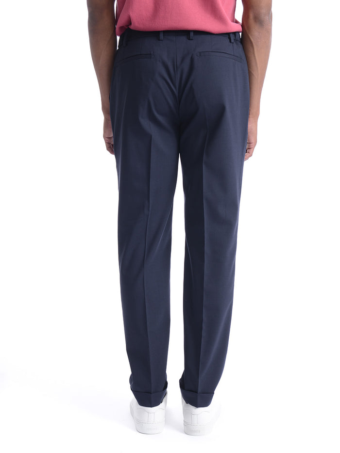 Berwich Retro Uomo Pantalone Navy 4