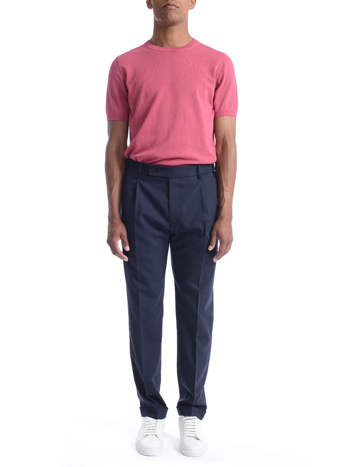 Berwich Retro Uomo Pantalone Navy 2