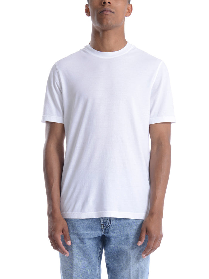 Filippo De Laurentis Uomo T-shirt Bianco Crepe 1
