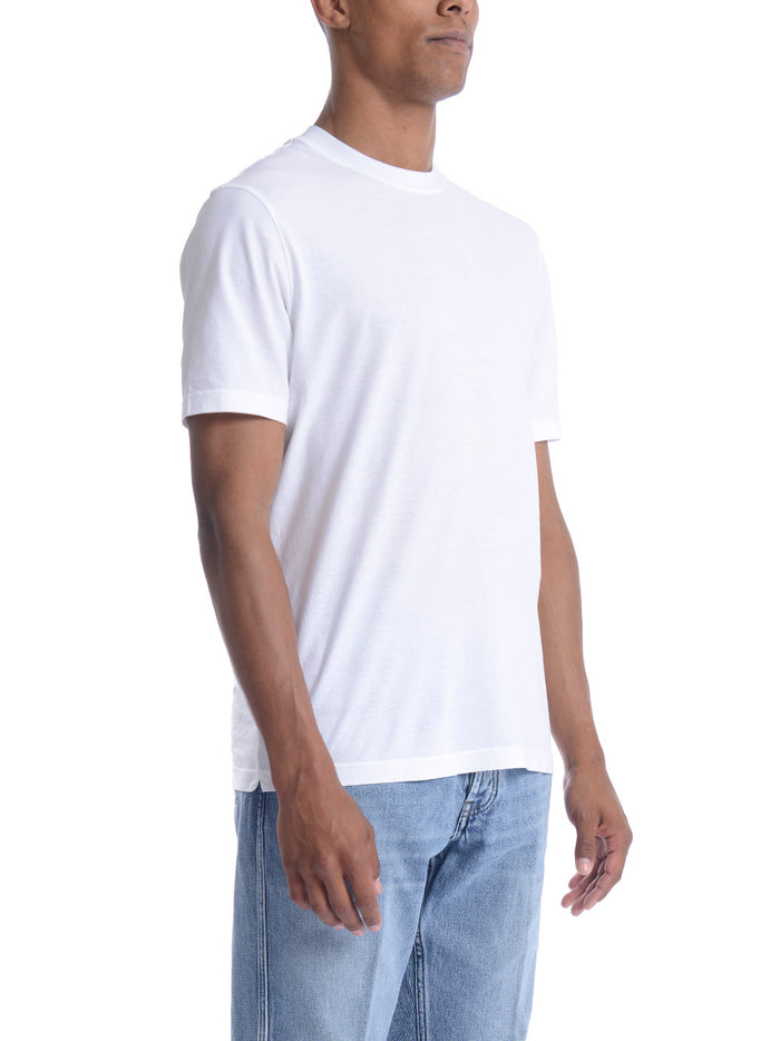Filippo De Laurentis Uomo T-shirt Bianco Crepe 3