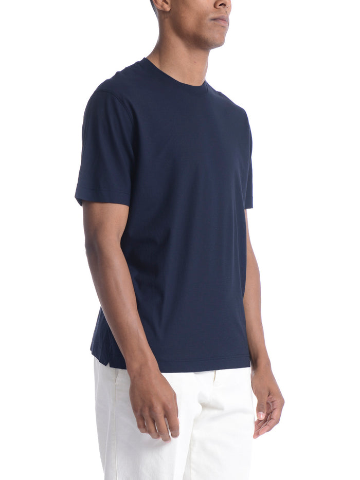 Filippo De Laurentis Uomo T-shirt Blu Crepe 3