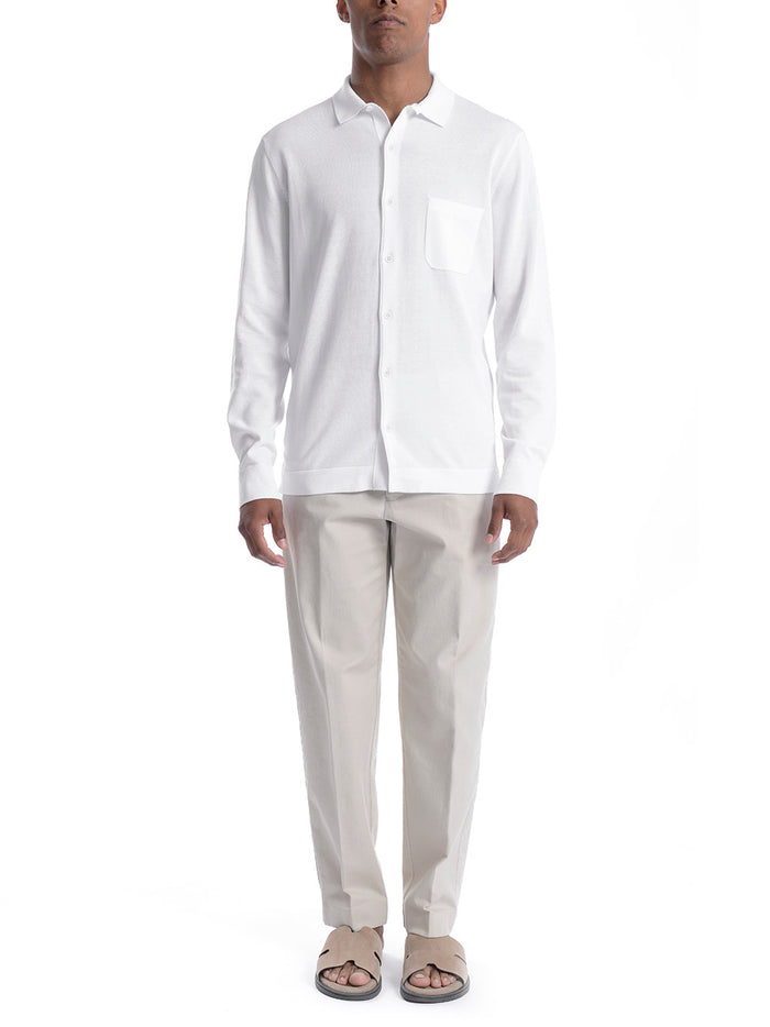 Kangra Uomo Camicia Bianco Maniche Lunghe 2