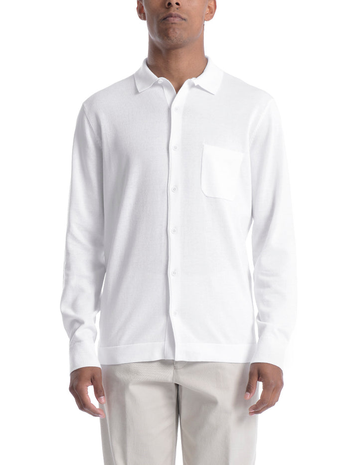 Kangra Uomo Camicia Bianco Maniche Lunghe 1