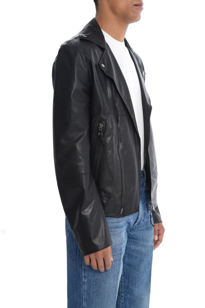 Bully Men's Black Leather Jacket 3