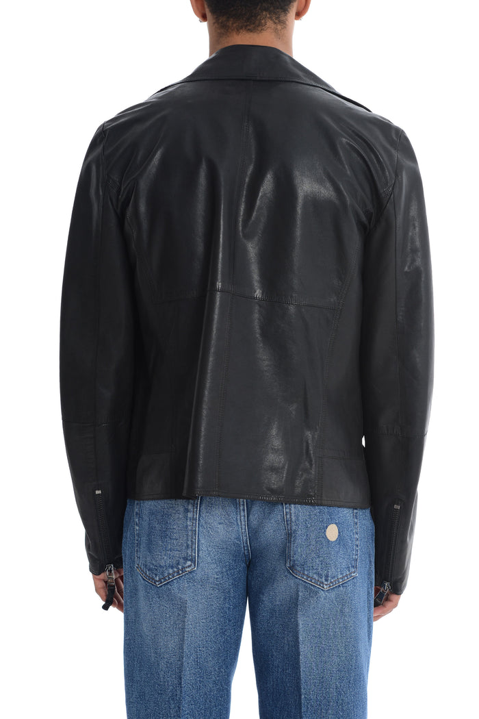 Bully Men's Black Leather Jacket 4