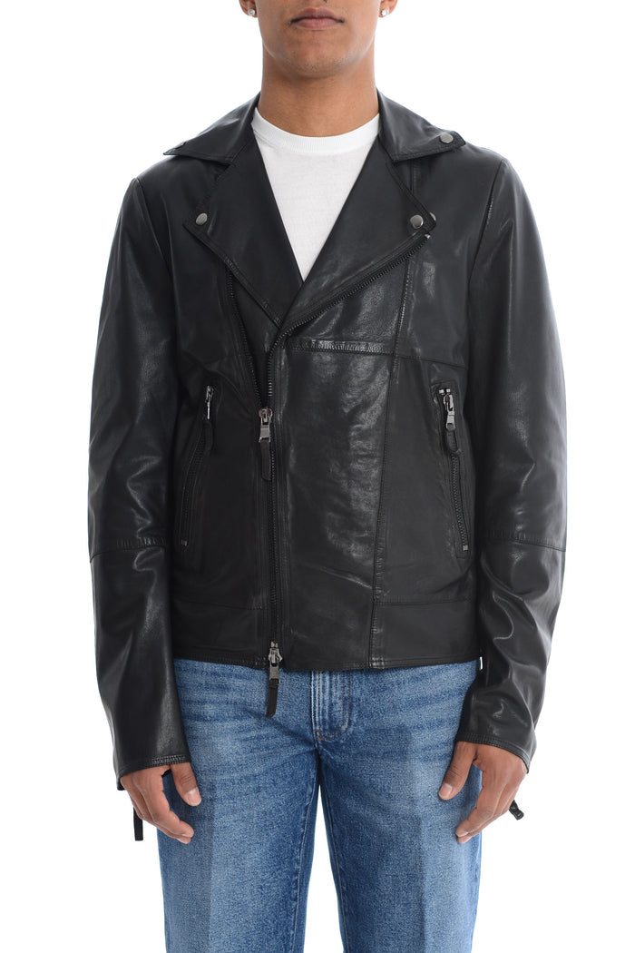 Bully Men's Black Leather Jacket 2