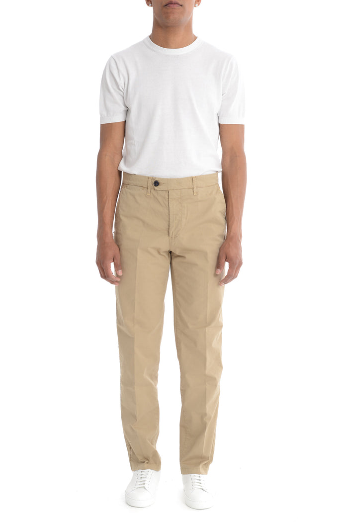 White Sand Pantalone Beige Uomo Gamba Dritta 1