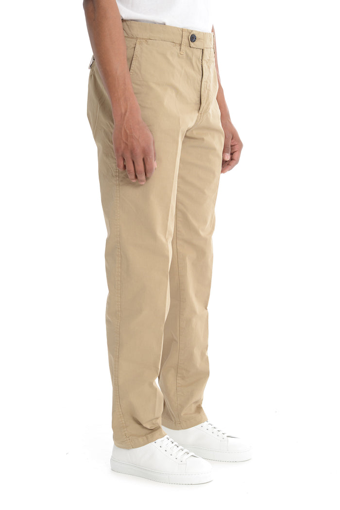 White Sand Pantalone Beige Uomo Gamba Dritta 2