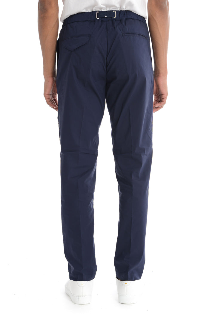 White Sand Pantalone Blu Uomo Cinturino 3