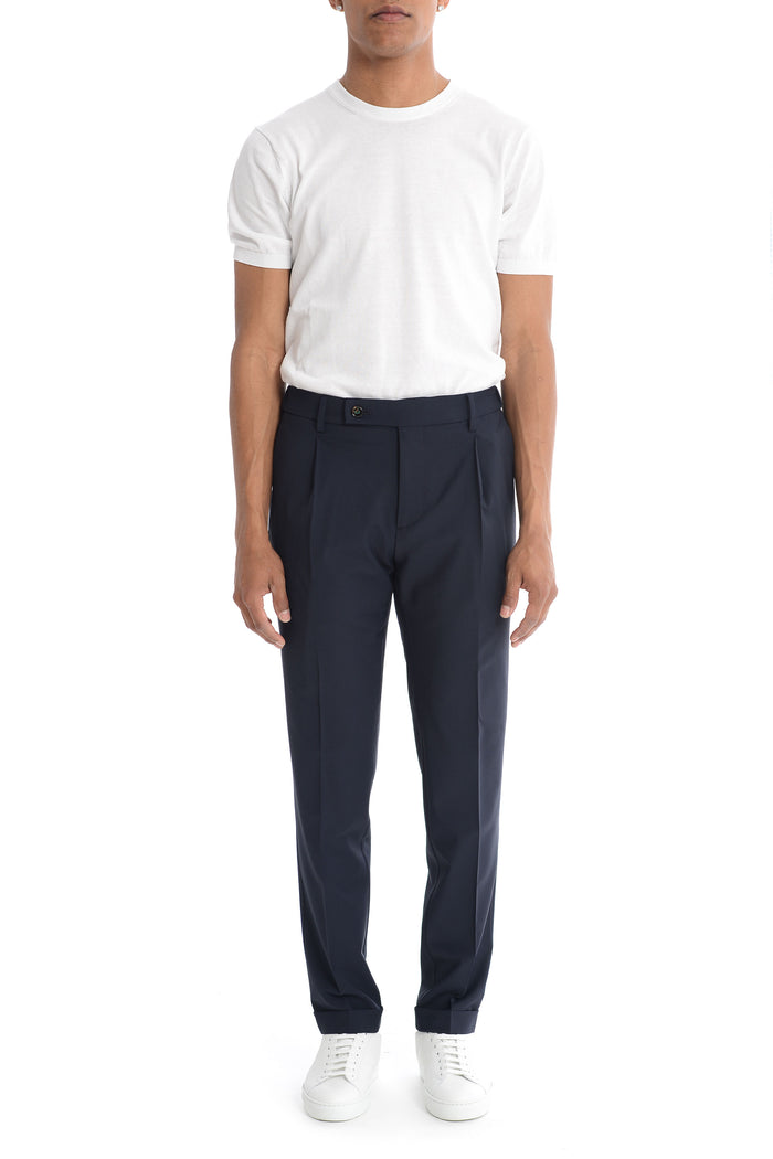 Berwich Retro Men's Blue Trousers 1