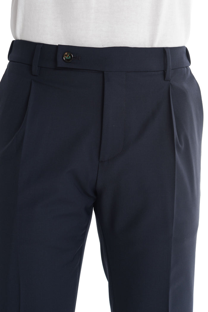 Berwich Retro Men's Blue Trousers 4