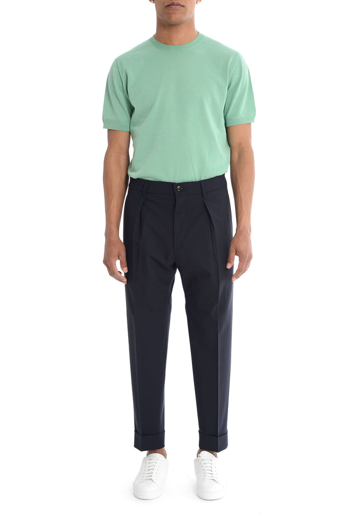 Berwich Pantalone Blu Uomo Chiaia 1