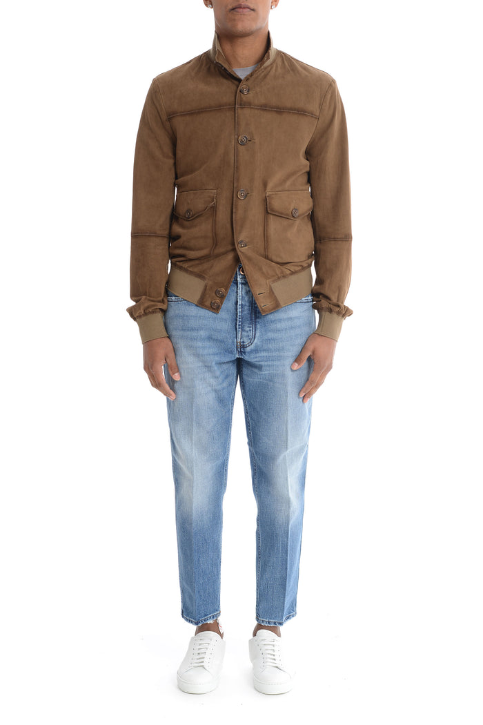 Bully Beige Men's Suede Jacket 1