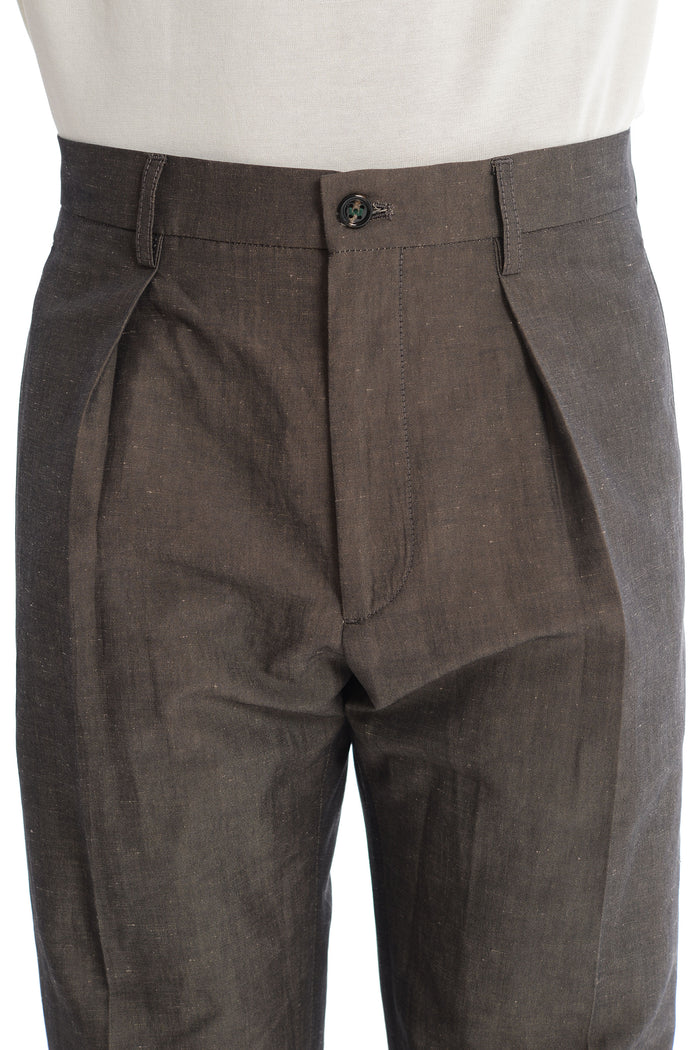 Berwich Pantalone Marrone Uomo Chiaia 4