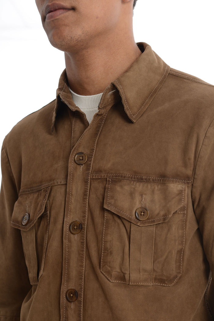 Bully Brown Suede Men's Jacket 4