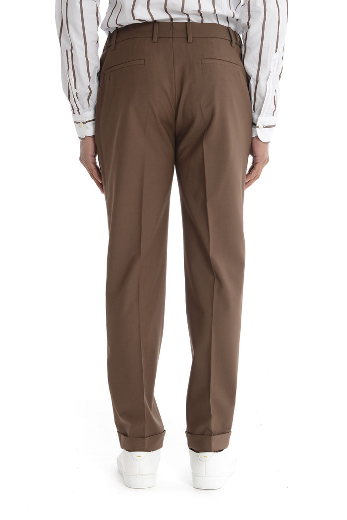 Berwich Men's Brown Trousers Retro 3