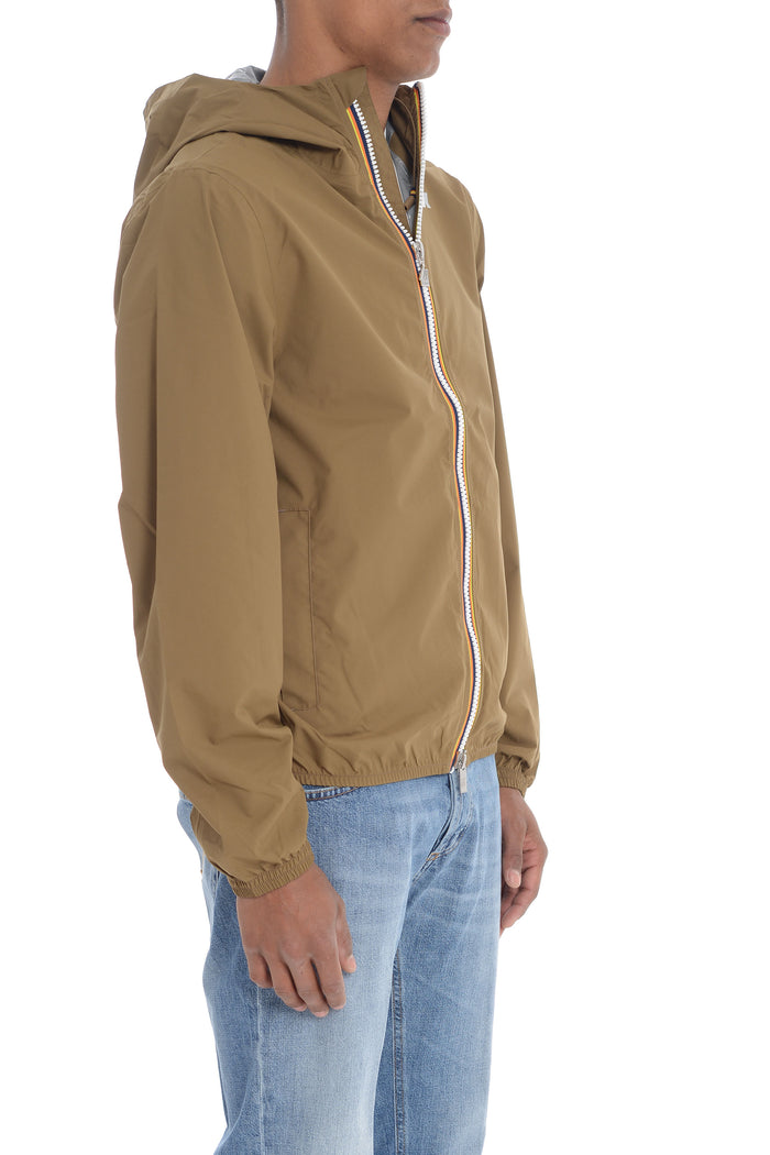 K-way Brown Men's Jacket Stretch Dot 2