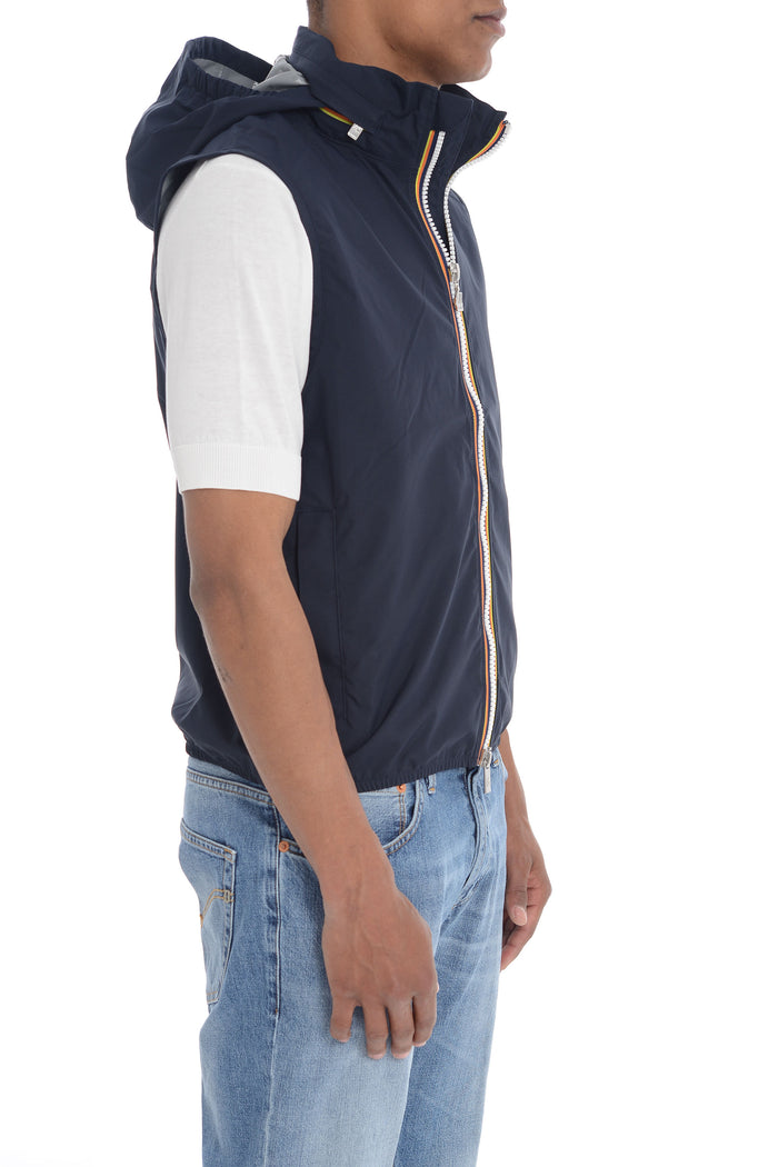 K-way Men's Blue Vest Valen Stretch Dot 2