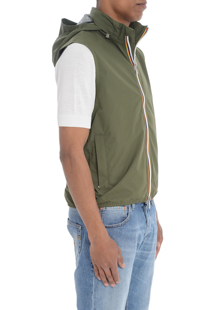 K-way Gilet Verde Cipresso Uomo Valen Stretch Dot 2