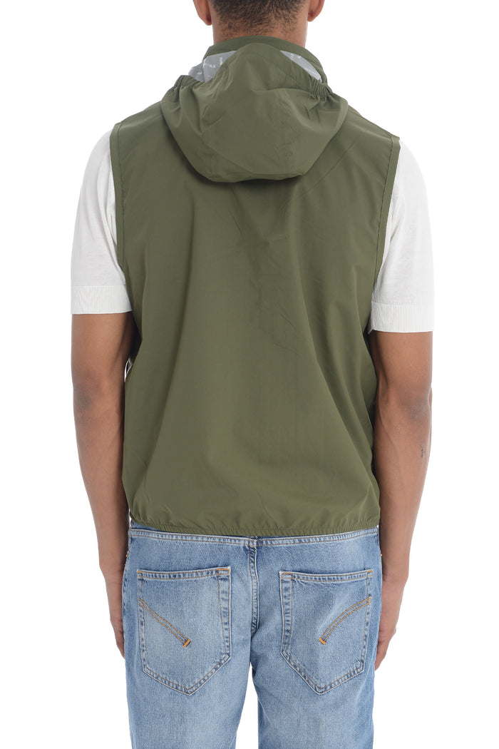 K-way Gilet Verde Cipresso Uomo Valen Stretch Dot 3