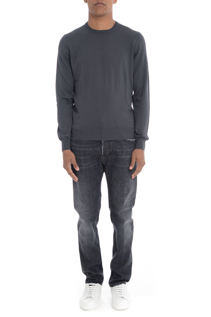 Fileria Herren Langarmhemd in Grau 1