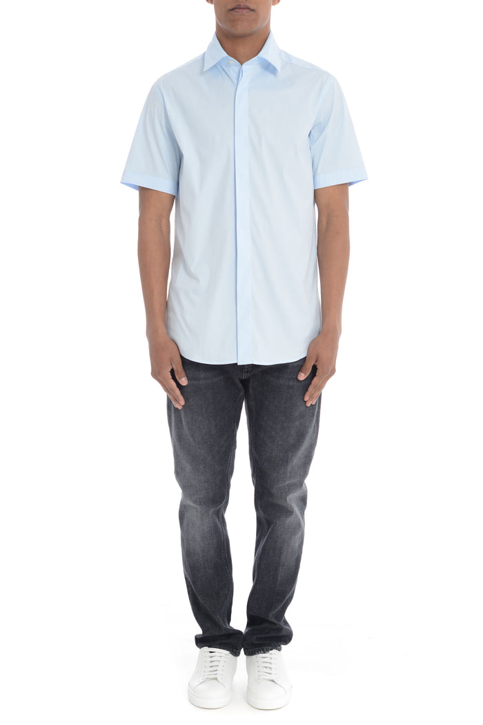 Low Brand Classic light blue men's shirt 1