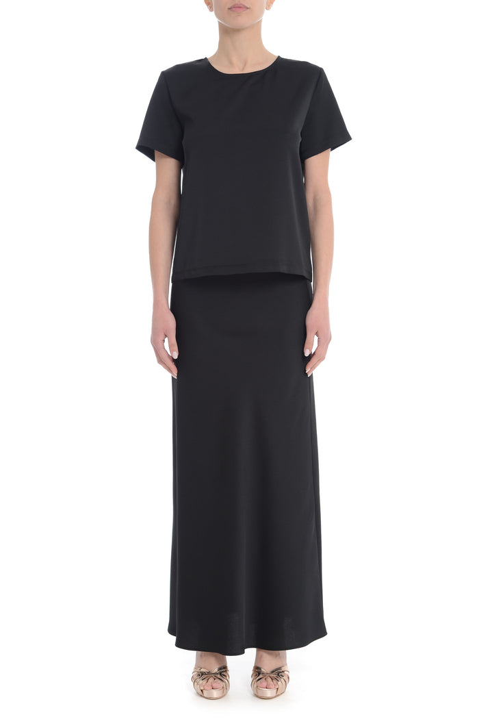 F.it Black Women's Round Neck T-shirt 1